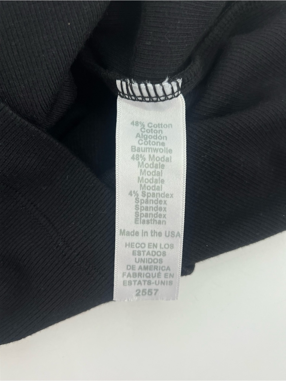 Michael Stars Demi Black Sleeveless Ribbed Ruched Fitted Tank Dress L Large - Picture 9 of 12